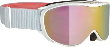 Очки горнолыжные Alpina Challenge 2.0 MM S2 (M40), цвет: белый, розовый