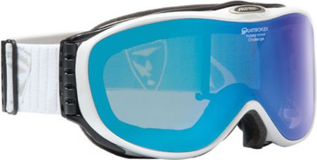 Очки горнолыжные Alpina Challenge 2.0 QM white QM S2, цвет: белый, голубой