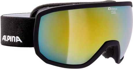 Очки горнолыжные Alpina Scarabeo JR. MM S3 (7-14), цвет: черный, разноцветный