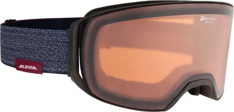 Очки горнолыжные Alpina Arris QH S2/QH S2 (L50), цвет: черный, темно-синий