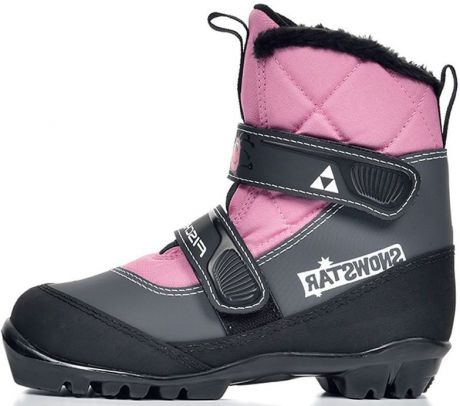 Лыжные ботинки детские Fischer "Snowstar", цвет: розовый. Размер 27