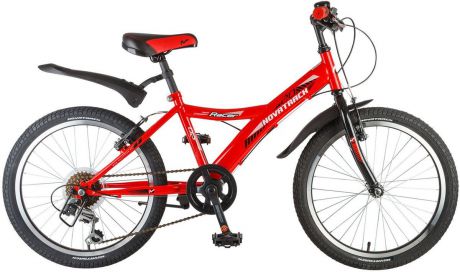 Велосипед детский Novatrack "Racer", цвет: красный, 20"