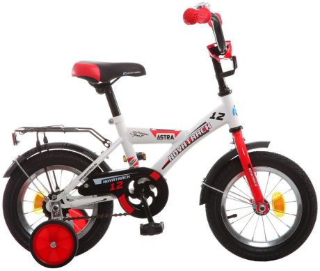 Велосипед детский Novatrack "Astra", цвет: белый, красный, черный, 12"