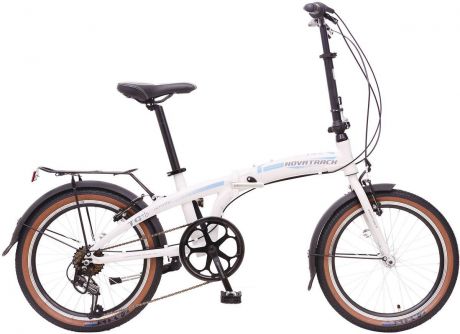 Велосипед складной Novatrack "TG-20", цвет: белый, черный, голубой, 20"