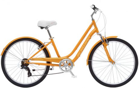 Велосипед городской Schwinn "Suburban Women", колесо 26", рама 17,5", цвет: оранжевый, 7 скоростей