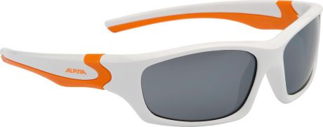 Велосипедные очки Alpina "Flexxy Teen", цвет оправы: белый, оранжевый