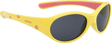 Велосипедные очки Alpina "Flexxy Girl", цвет оправы: желтый, розовый