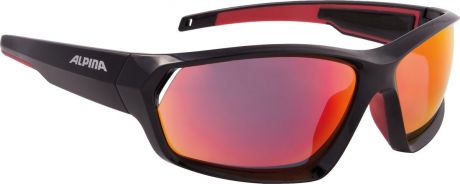 Велосипедные очки Alpina "Pheso", цвет оправы: черный, красный