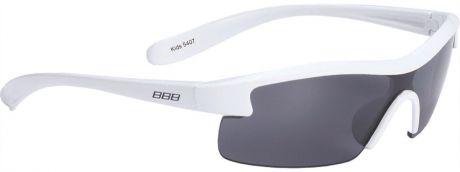 Очки солнцезащитные BBB "Kids PC Smoke Lens", цвет: белый