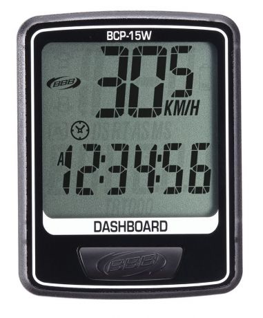 Велокомпьютер BBB "DashBoard ", цвет: черный, 10 функций. BCP-15W