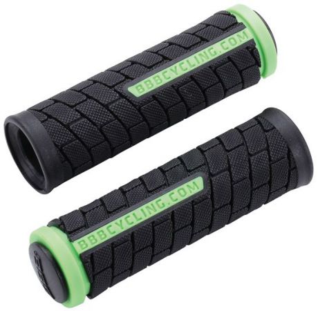 Грипсы BBB "DualGrip", цвет: черный, зеленый, 10,2 см, 2 шт. BHG-07