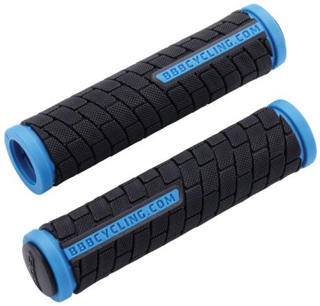 Грипсы BBB "DualGrip", цвет: черный, синий, 12,5 см, 2 шт. BHG-06
