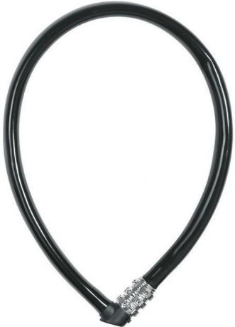 Велозамок кодовый Abus "1100/55", цвет: черный, диаметр 6 мм, длина 55 см