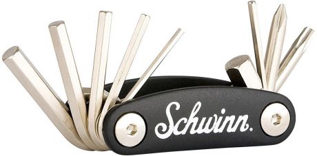 Набор ключей Schwinn "9 in 1 Tool", цвет: черный