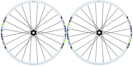 Комплект колес Shimano "MT15A", передних и задних, 27,5", цвет: белый
