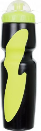 Фляга велосипедная Stern "Water Bottle", цвет: черный, зеленый, 700 мл