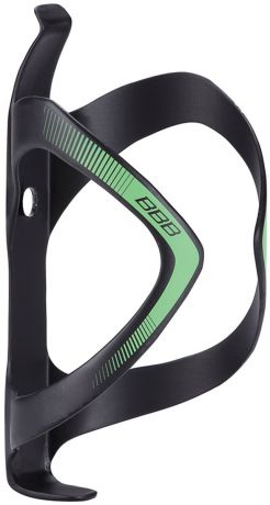 Флягодержатель BBB "FiberCage UD Carbon", цвет: матовый черный, зеленый