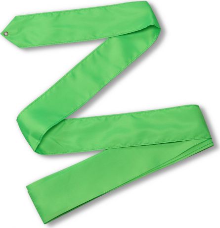Лента гимнастическая Indigo, без палочки, цвет: зеленый, 6 м