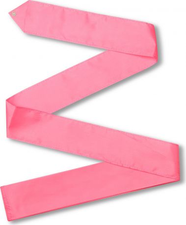 Лента гимнастическая Indigo, без палочки, цвет: розовый, 4 м