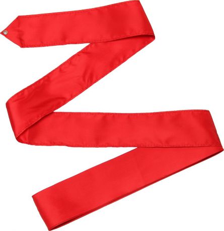 Лента гимнастическая Indigo, без палочки, цвет: красный, длина 4 м