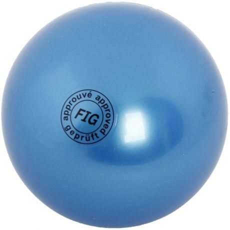 Мяч гимнастический "Larsen", цвет: синий, диаметр 19 см