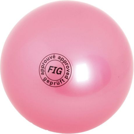 Мяч гимнастический "Larsen", цвет: розовый, диаметр 19 см
