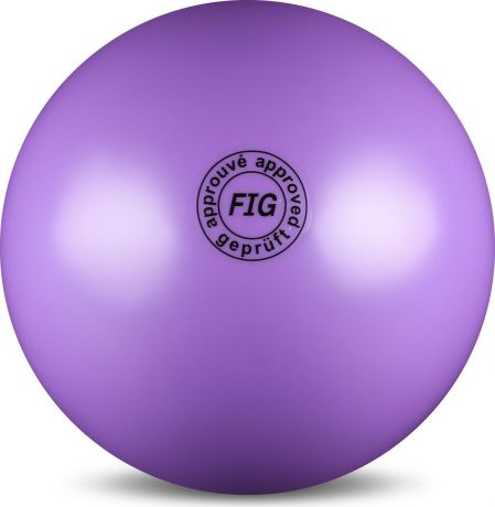 Мяч гимнастический Indigo, цвет: сиреневый, диаметр 19 см