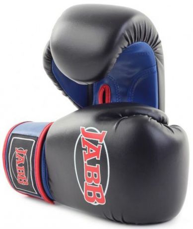 Перчатки боксерские Jabb "JE-2015", цвет: черный, синий, 6 oz