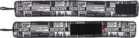 Кистевой бинт Rocktape RockWrist wrap, цвет: белый, черный