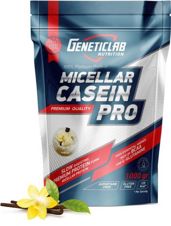 Протеин Geneticlab "Casein Pro", ваниль, 1 кг