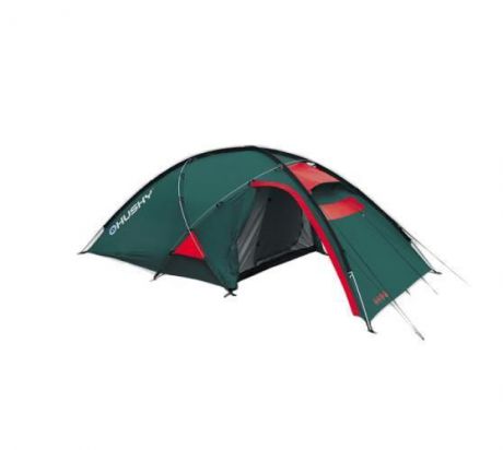 Палатка Husky Felen 3-4 Dark Green, цвет: темно-зеленый