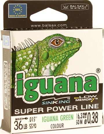 Леска Balsax Iguana, 50 м, 0,38 мм, 16,3 кг