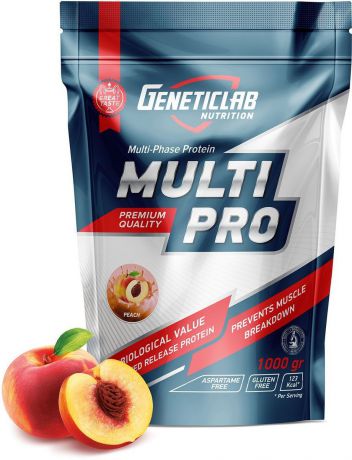 Протеин Geneticlab "Multi Pro", персик, 1 кг