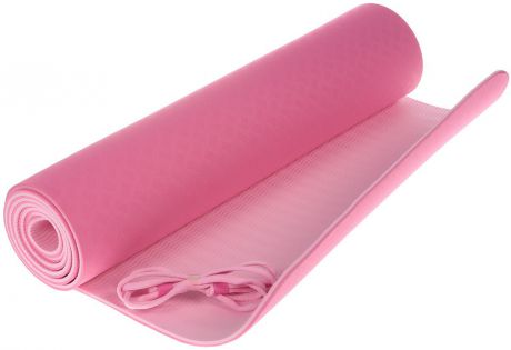 Коврик для йоги и фитнеса Ojas "Shakti Pro", цвет: розовый, 60 х 0,6 х 183 см