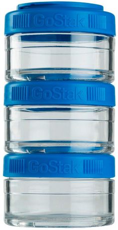 Контейнер спортивный BlenderBottle "GoStak", цвет: бирюзовый, 60 мл, 3 шт