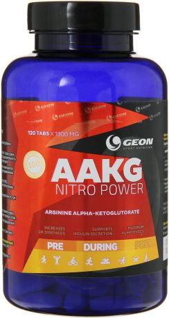 Аргинин Geon "ААКГ Нитро Пауэр", 1300 мг, 120 таблеток