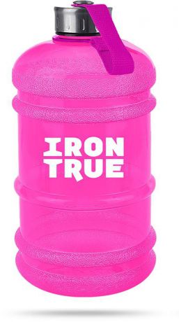Бутылка спортивная "Irontrue", цвет: розовый, 2,2 л. ITB931-2200