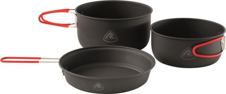 Набор походной посуды Robens Frontier Cook для газа, цвет: черный, 3 предмета. 690206