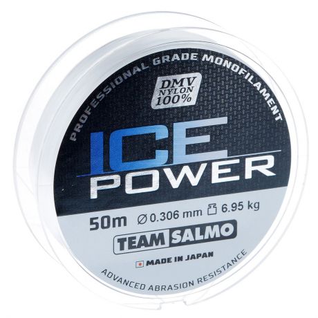 Леска монофильная Team Salmo "Ice Power", сечение 0,306 мм, длина 50 м