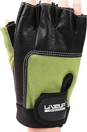 Перчатки для фитнеса Liveup Training Glove, LS3058-SM, черный, зеленый, размер S/M
