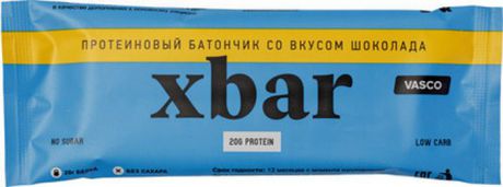 Протеиновый батончик Vasco XBar, шоколад, 60 г
