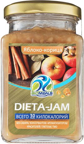 Джем BioMeals Dieta-Jam, яблоко-корица, 230 г