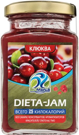 Джем BioMeals Dieta-Jam, BM-DJ1-CRBE, клюква, 230 г