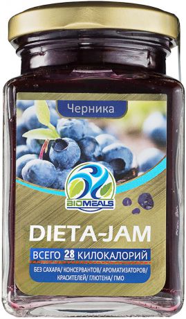 Джем BioMeals Dieta-Jam, черника, 230 г