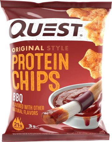 Чипсы протеиновые Quest Nutrition Quest Chips 2.0, барбекю, 32 г