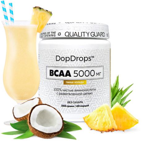 BCAA DopDrops, пина колада, 240 г
