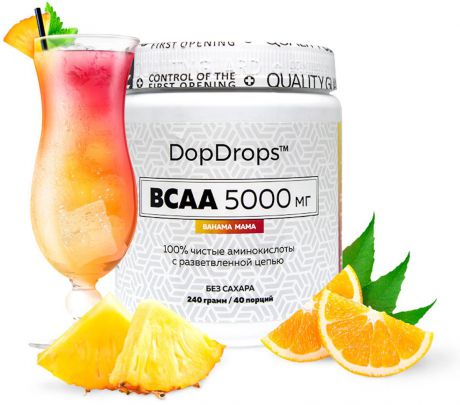 BCAA DopDrops, Bahama Mama, 240 г