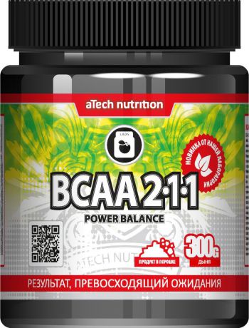 Комплекс аминокислотный aTech Nutrition BCAA 2:1:1 Power Balance, дыня, 300 г
