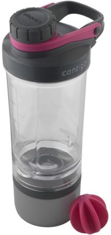 Бутылка для воды Contigo, цвет: серый, розовый, 650 мл. contigo0647