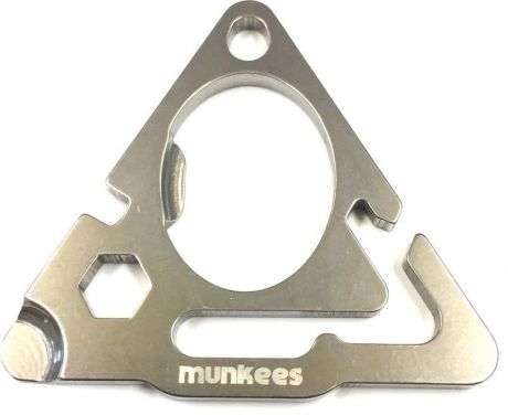 Мультитул Munkees Stainless Triangle Tools, в форме треугольника, цвет: серебристый